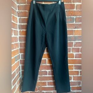 TOBI Business Black Tapered High Rise Pants